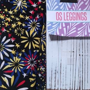 NWT- LuLaRoe Americana leggings- size one size